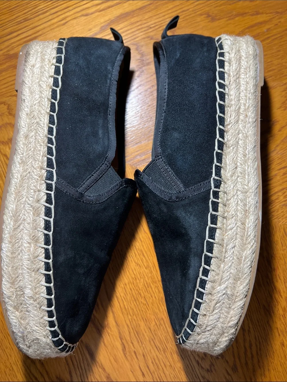 Sam Edelman Black Espadrille Slip-On Flats
